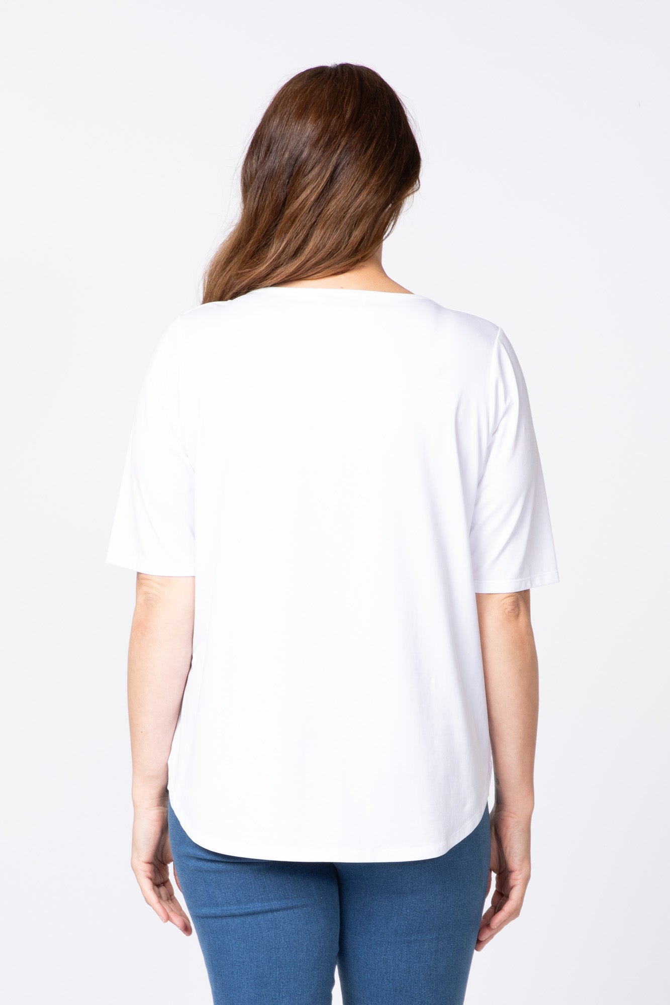 Recreation Boat Neck Elbow Slv Top