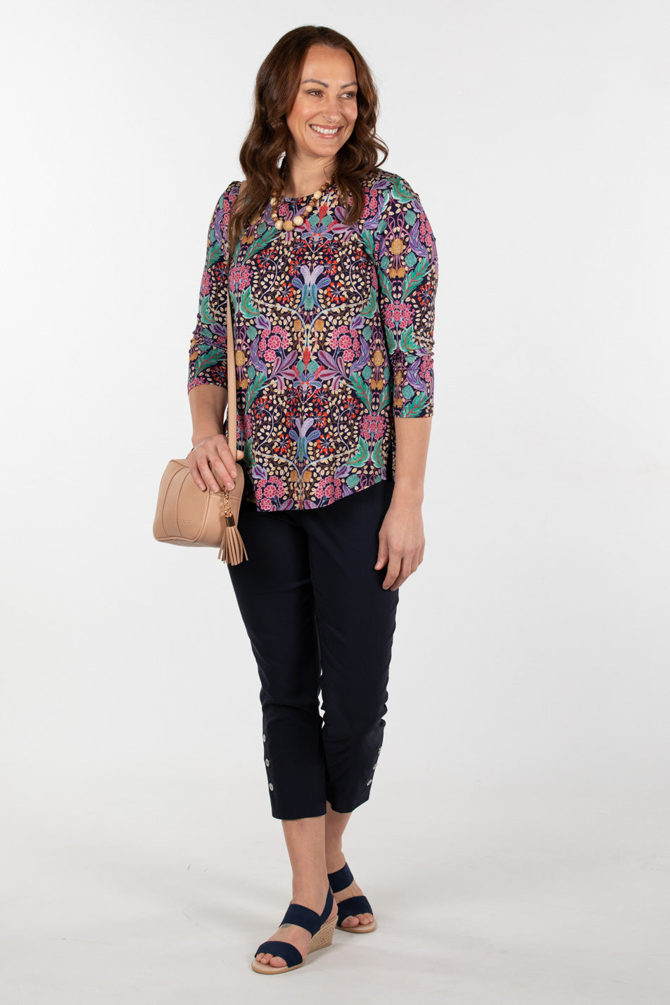 Chaucer 7/8 Button Hem Pant