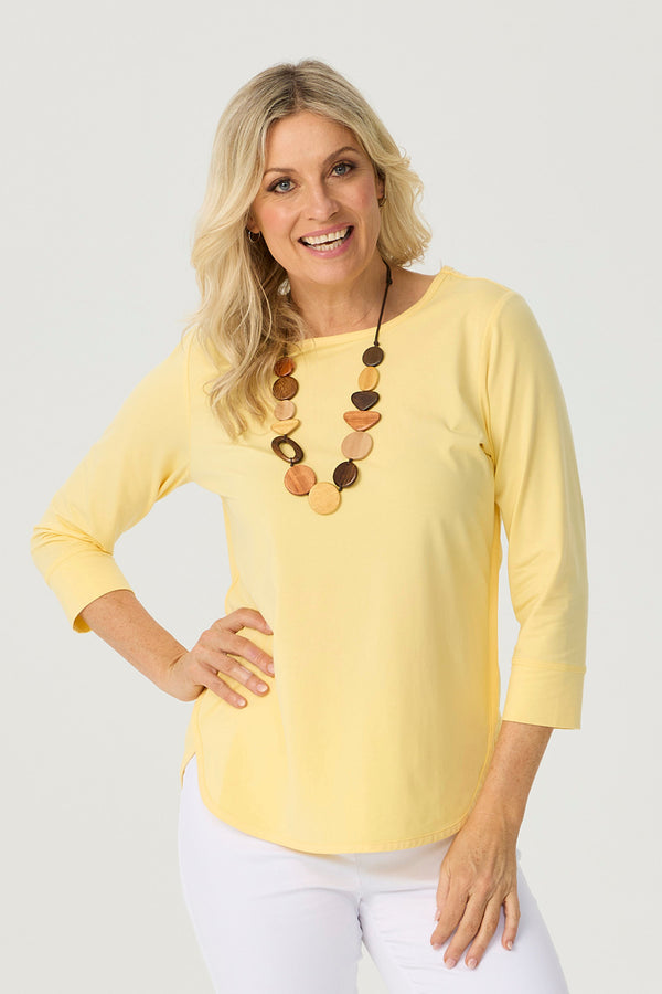 Eternity Modal/cotton 3/4 Sleeve Top
