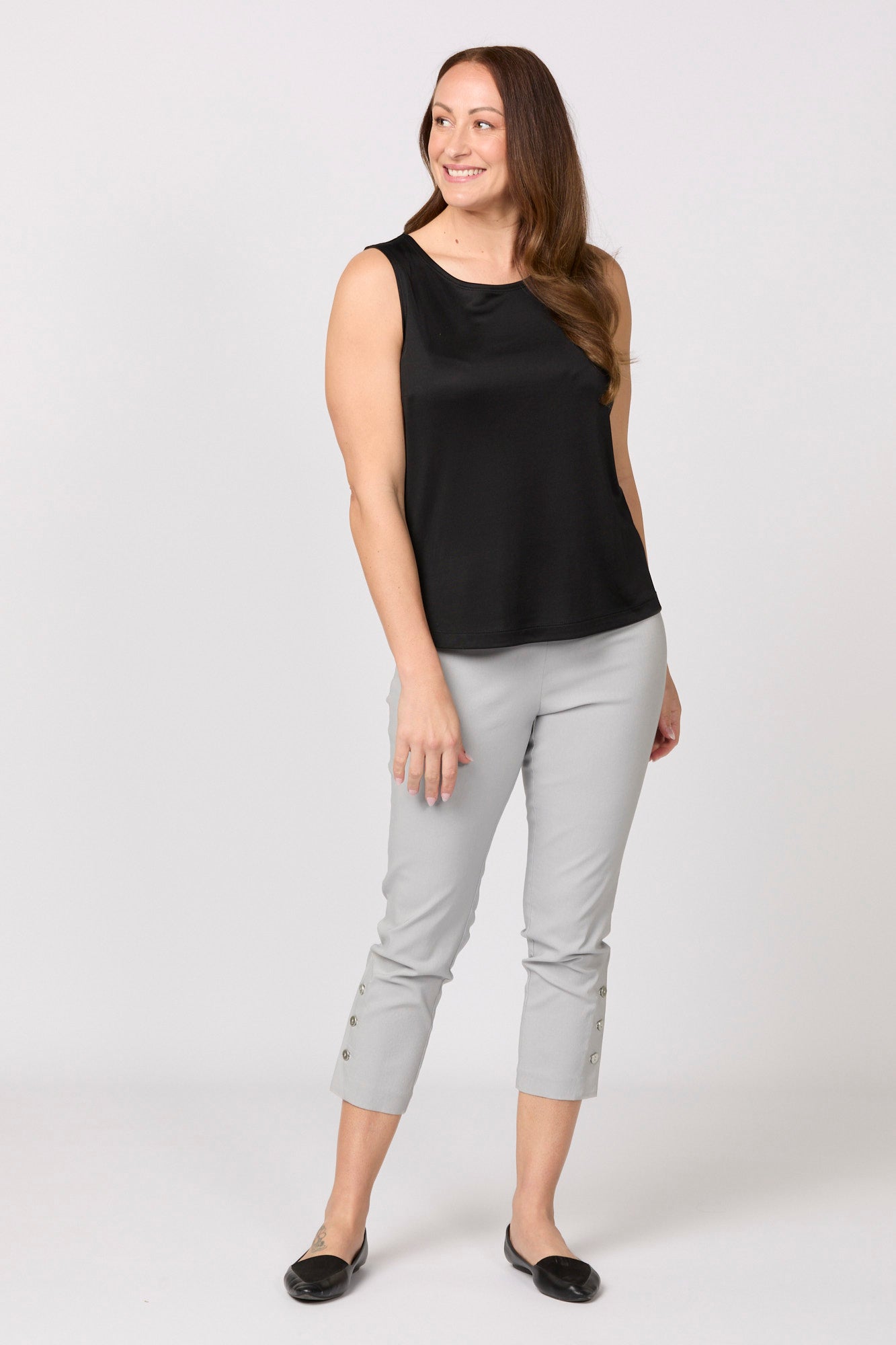 Chaucer 7/8 Button Hem Pant