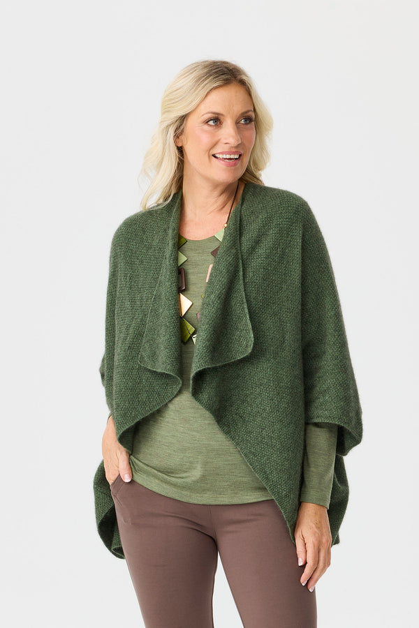 Possum Moss Stitch Longline Wrap