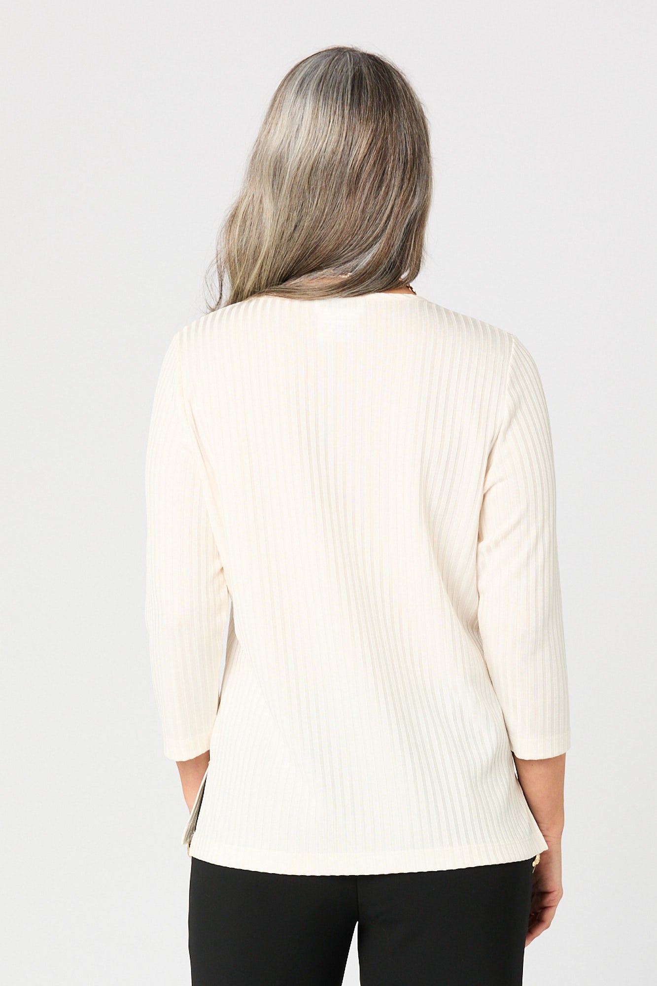 Gibney Rib 3/4 Sleeve Top