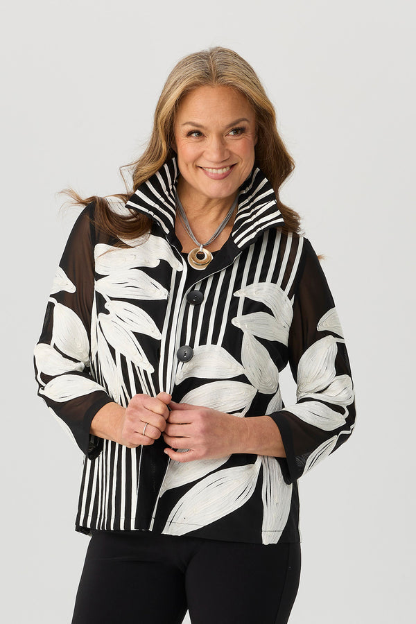 Xander Mesh Button Up Jacket