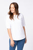 Recreation Boat Neck Elbow Slv Top