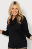 Hedrena Cowl Neck Long Sleeve Top