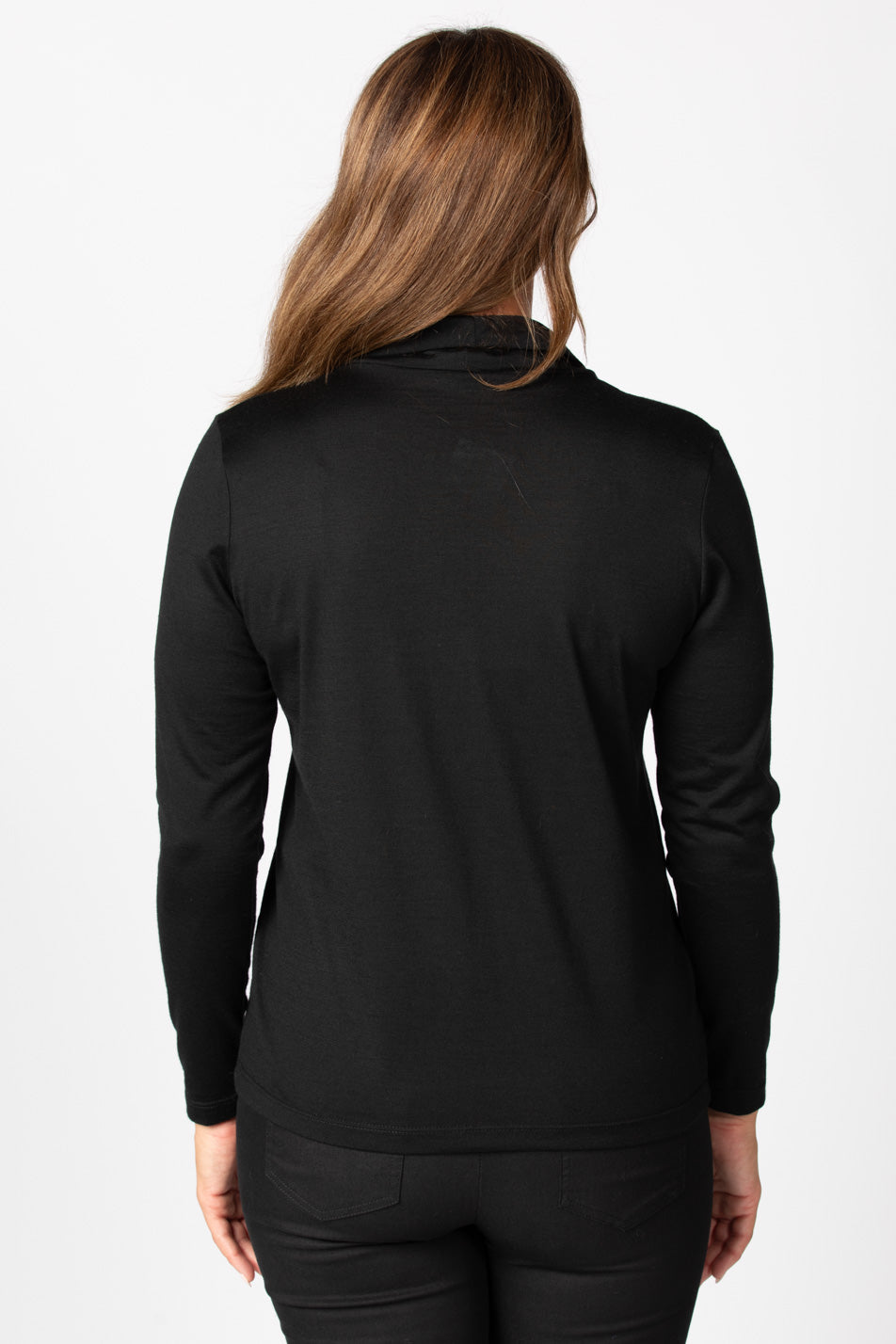 Hedrena Cowl Neck Long Sleeve Top