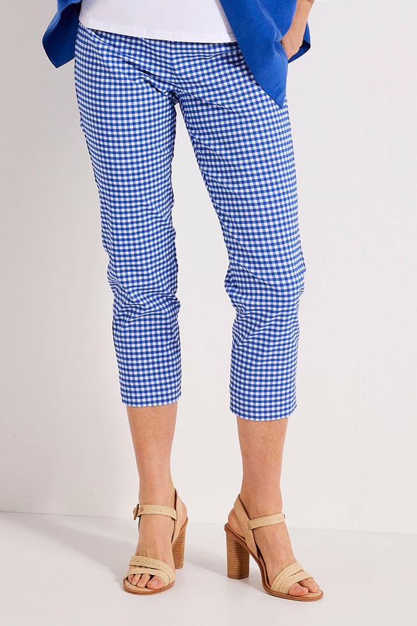 Bayside Check 7/8 Stretch Pant
