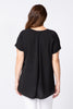 PATIOS SCOOP NECK PLEAT BACK TOP