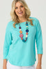 ETERNITY MODAL/COTTON 3/4 SLV TOP