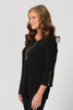 HUSH FLUTED BUTTON SLEEVE TOP