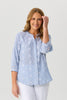 Ricamo 3/4 Sleeve Embroidered Shirt