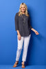 GLAM BOAT NECK 3/4 SLV TOP