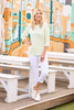 PAIGE STRIPE 3/4 SLEEVE TOP