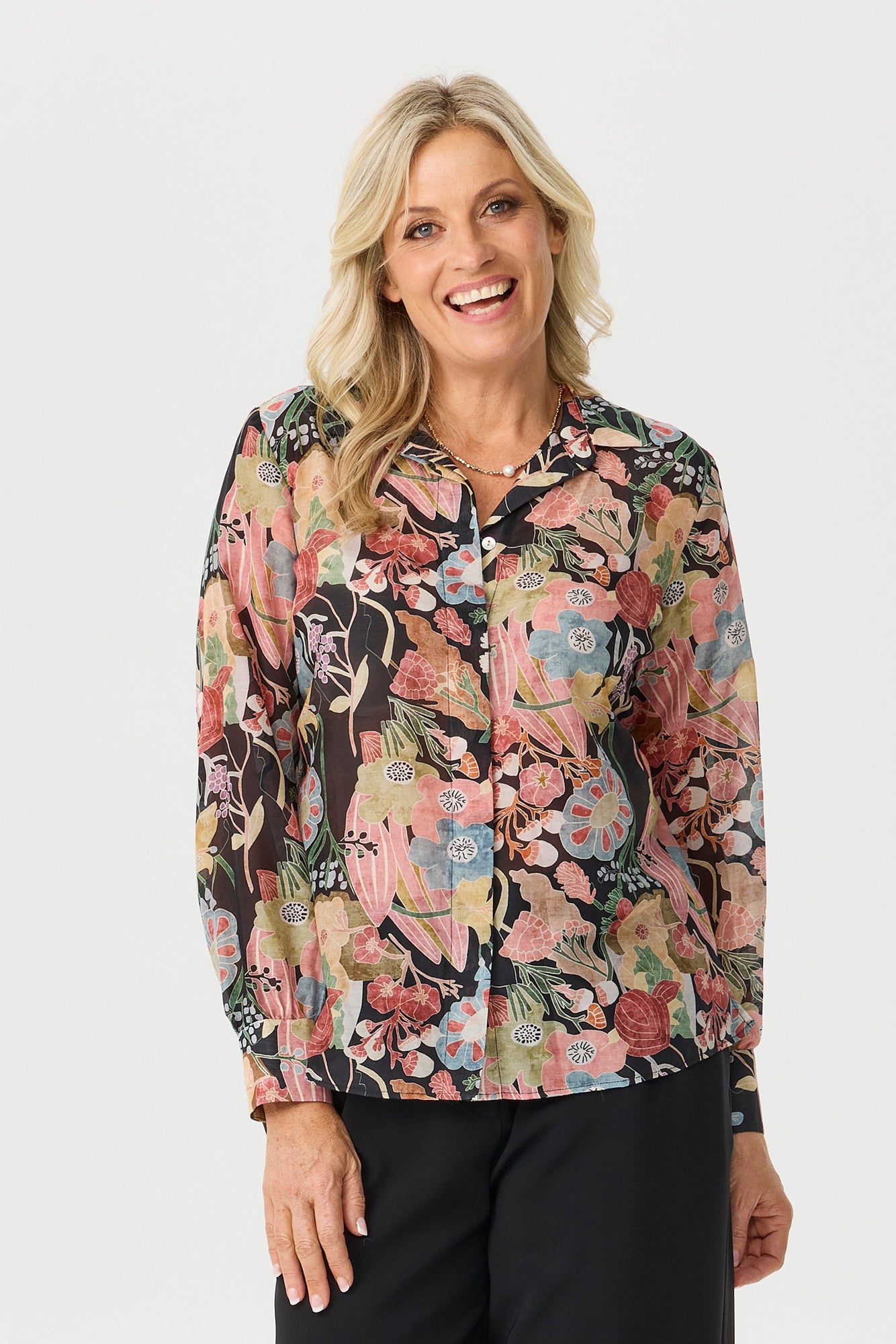 Piastra Long Sleeve High Low Shirt