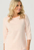 PAIGE STRIPE 3/4 SLEEVE TOP