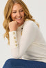POTTS POINT BUTTON SLEEVE SWEATER
