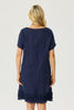 LEXI LINEN FRILL HEM DRESS