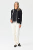 Otis Contrast Trim Zip Cardigan