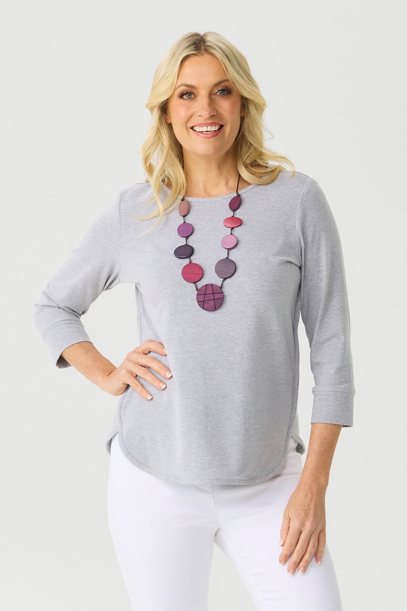 ETERNITY MODAL/COTTON 3/4 SLV TOP