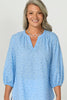 Wendy Broderie 3/4 Sleeve Blouse