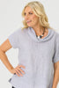 CRESSIA COWL NECK SHORT SLEEVE TOP