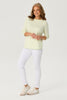 PAIGE STRIPE 3/4 SLEEVE TOP