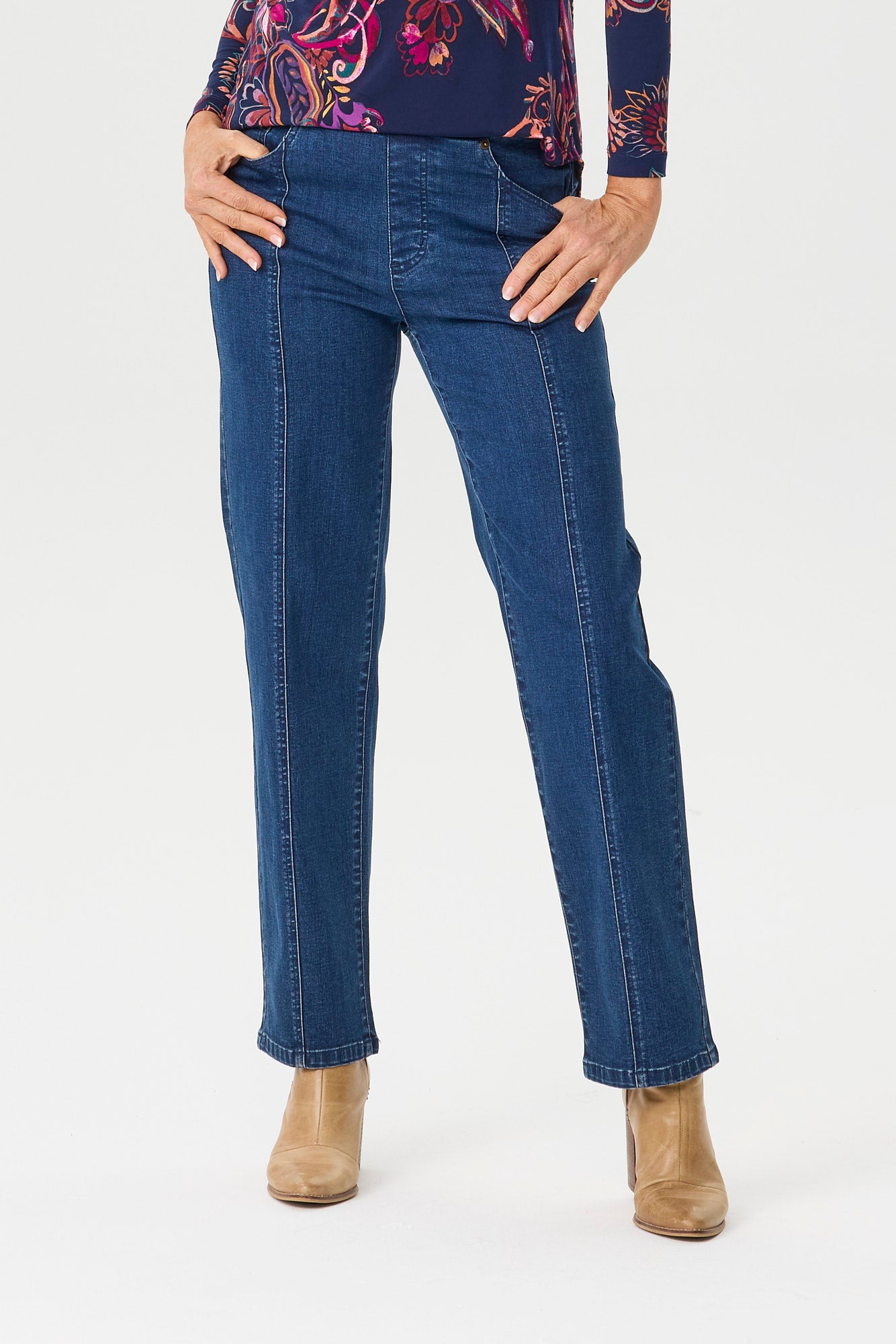 Harper Straight Leg Pull On Jean