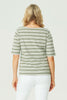 CLANCY STRIPE ELBOW SLV BOAT NK TEE