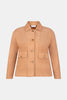 HORIZON FAUX SUEDE BUTTON JACKET