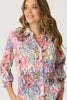 VISTA CRUSHED 3/4 SLV PRINT SHIRT