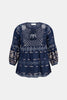 KATTAN 3/4 SLV BEADED BLOUSE