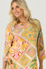 PINA COLADA 3/4 SLV V-NECK TUNIC