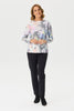 Sylvie Print R-neck Long Sleeve Sweater