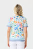 Romy Short Sleeve Burn Out Print Tee