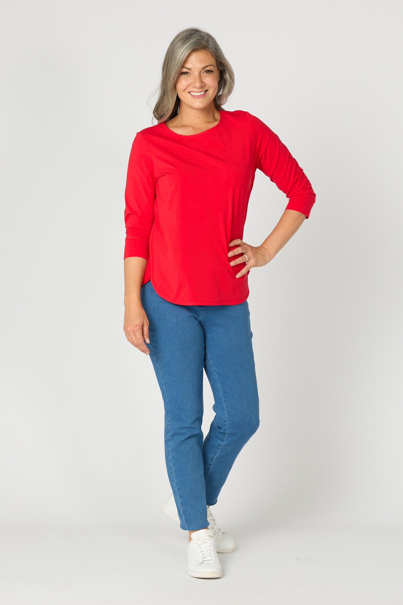 ETERNITY MODAL/COTTON 3/4 SLV TOP