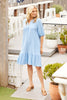 BUBBLE FRILL HEM DRESS