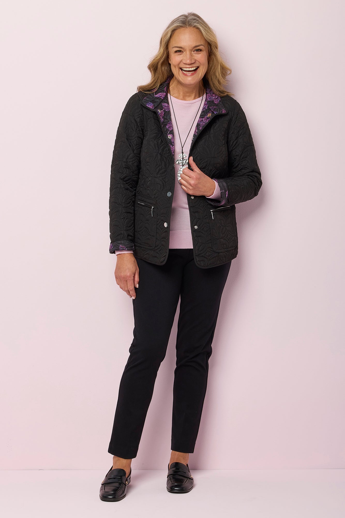 Della Reversible Print Jacket