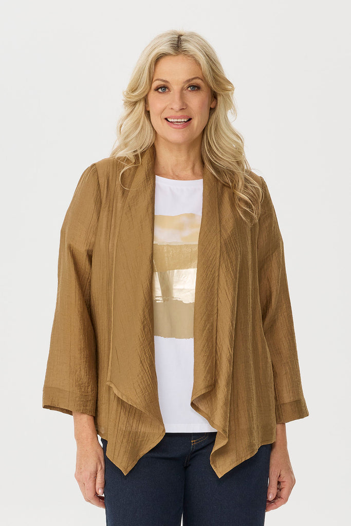 Casino 3/4 Sleeve Waterfall Jacket
