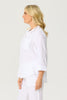 CALEDONIA 3/4 SLV CURVED HEM SHIRT