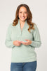 HANNAH ZIP NECK SWEATER