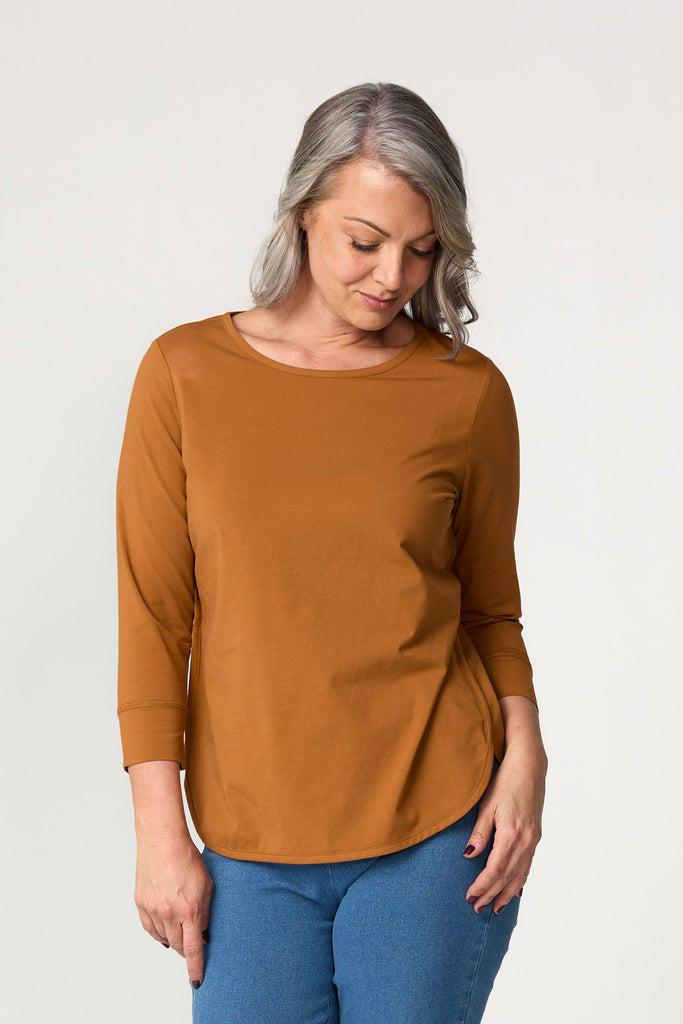 Eternity Modal/cotton 3/4 Sleeve Top