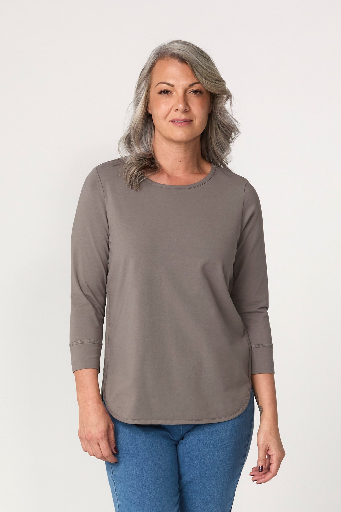 Eternity Modal/cotton 3/4 Sleeve Top