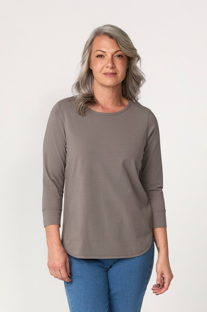 Eternity Modal/cotton 3/4 Sleeve Top