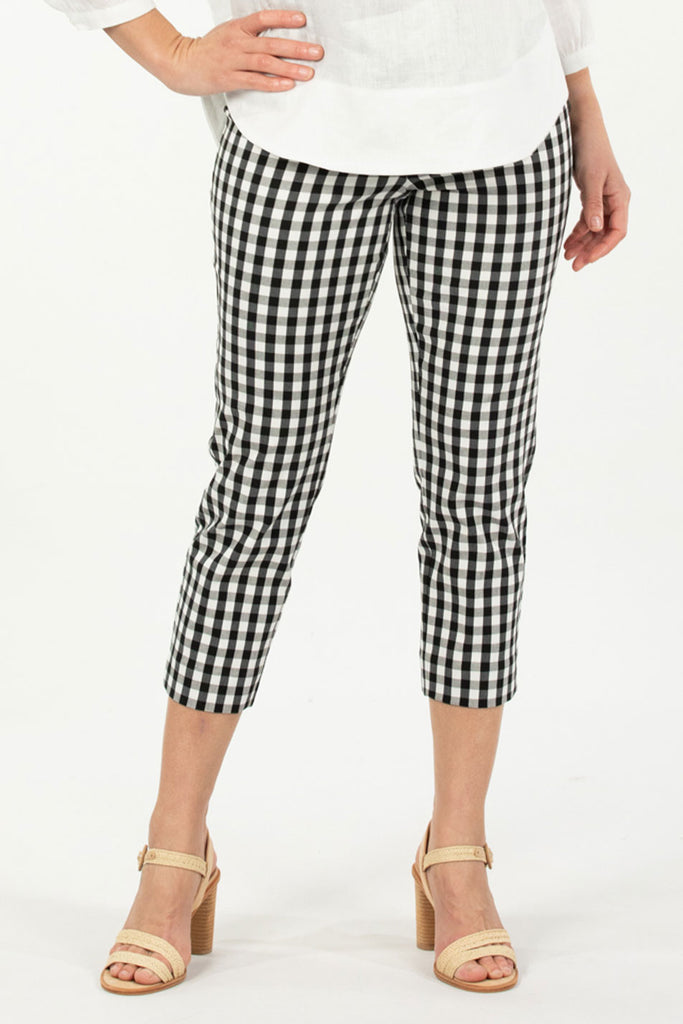 BAYLEE CHECK 7/8 STRETCH  PANT