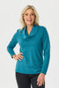 Hedrena Cowl Neck Long Sleeve Top