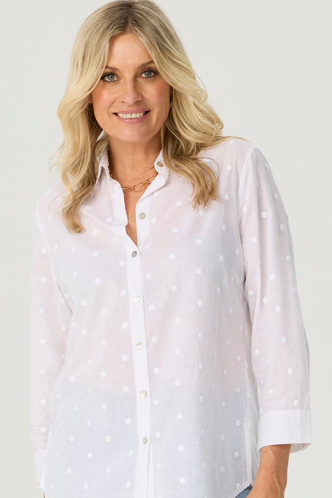 Bindi Spot 3/4 Sleeve Shirt