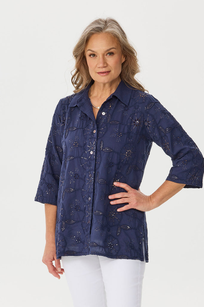 Gracia 3/4 Sleeve Shirt