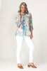 Nicola 3/4 Sleeve Wire Collar Shirt