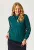 POSSUM MOSS STITCH COWL SWEATER