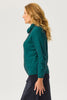 POSSUM MOSS STITCH COWL SWEATER